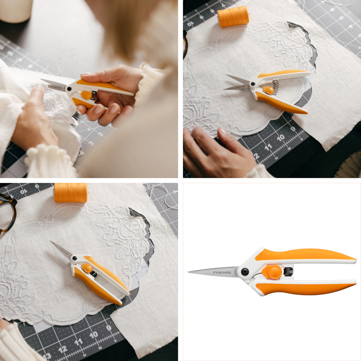 Fiskars Micro Tip Scissors - Easy Action Soft Grip 15cm