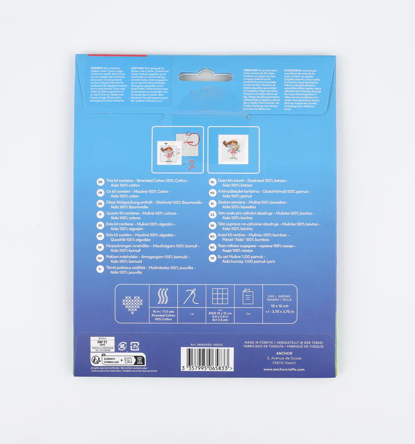 Anchor Mini My First Counted Cross Stitch Kit - Fairy