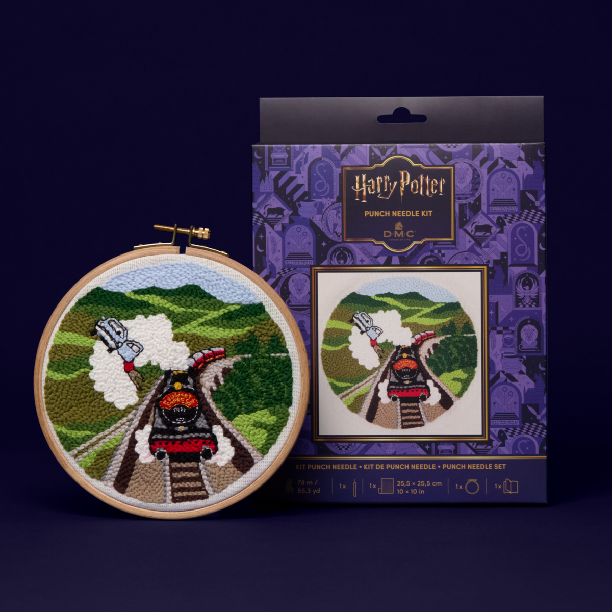 DMC Harry Potter - Flying Car Punch Needle Kit