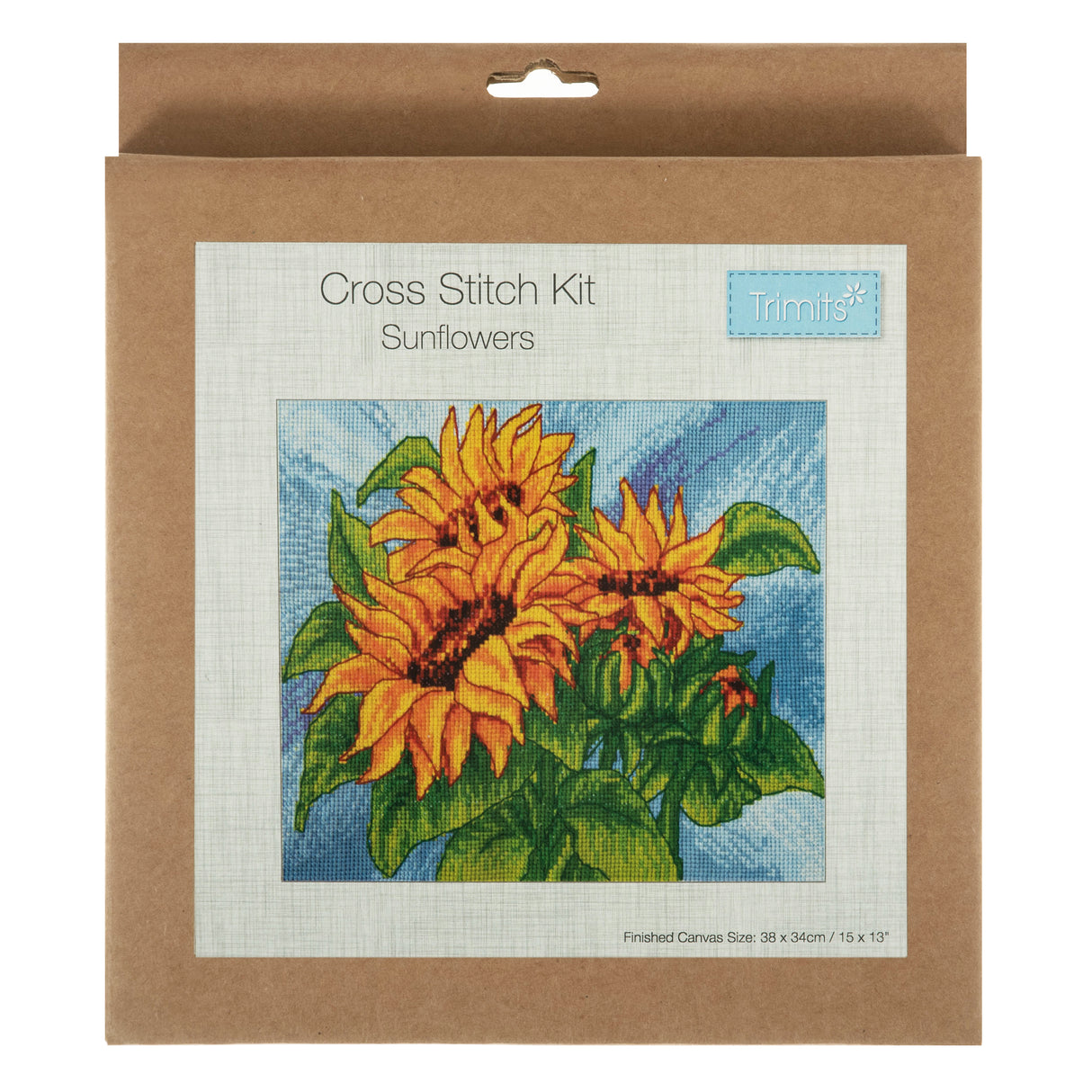 Trimits Counted Cross Stitch Kit - Sunflowers 38 x 34cm