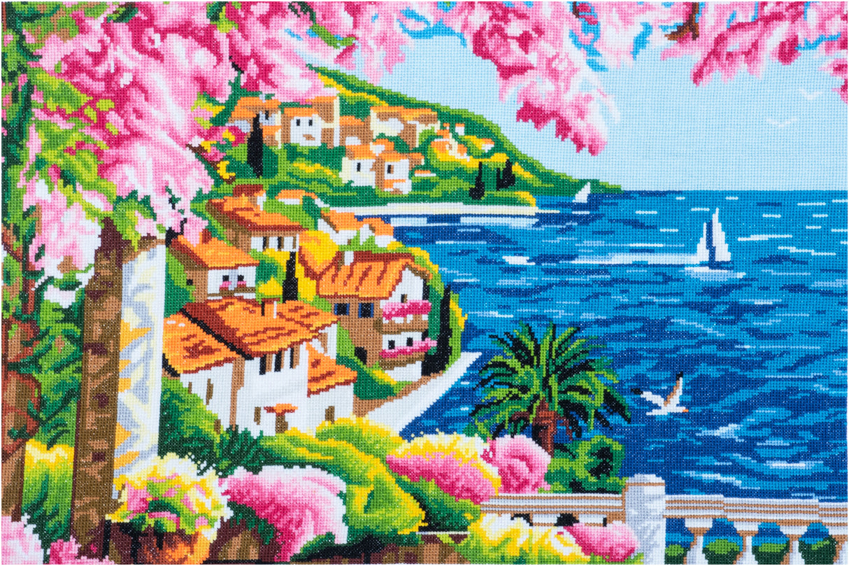 Trimits Counted Cross Stitch Kit - Riviera 58.5 x 43cm
