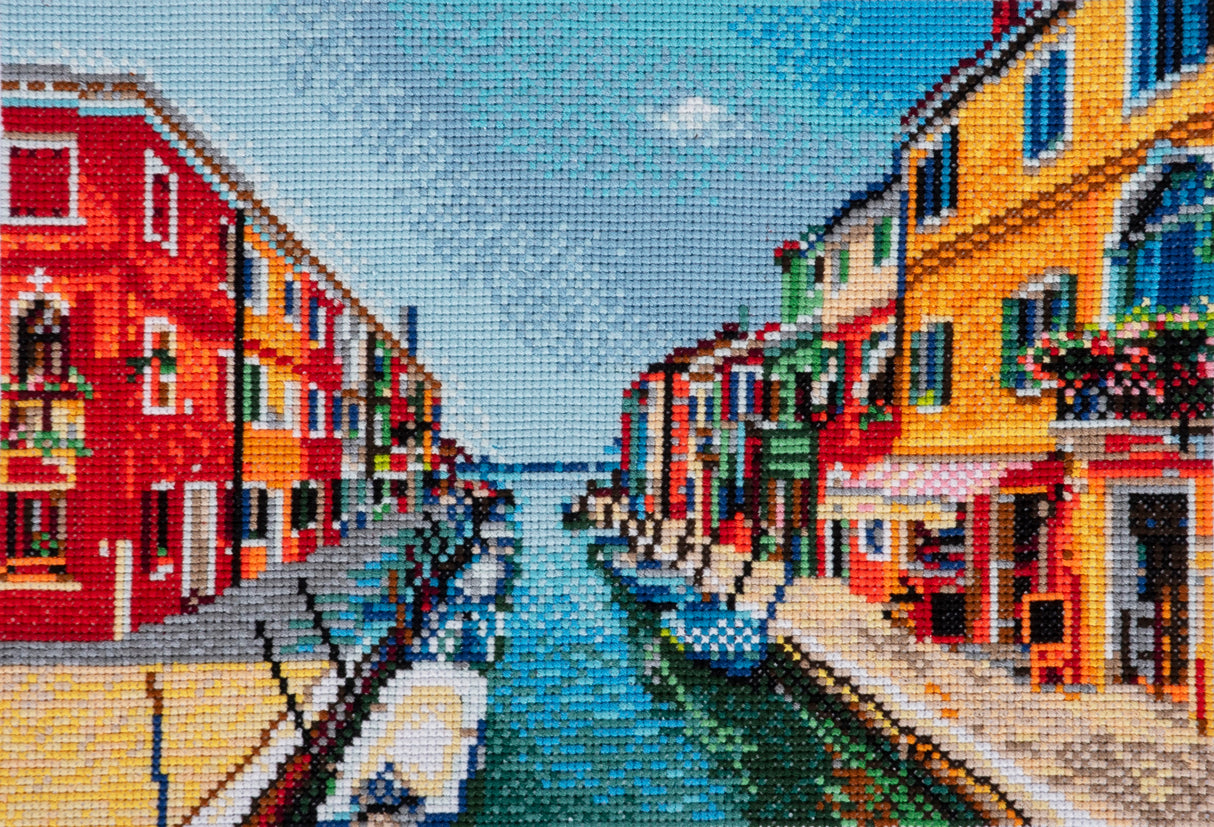 Trimits Printed Cross Stitch Kit - Italian Summer 42 x 31cm