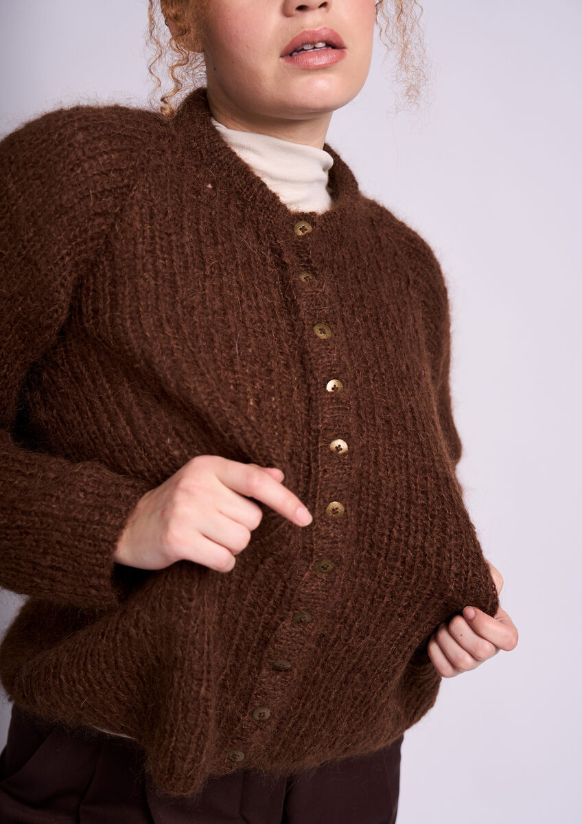 Rowan Mode Mohair Soft Garda Cardigan Pattern by Quail Studio MIP93