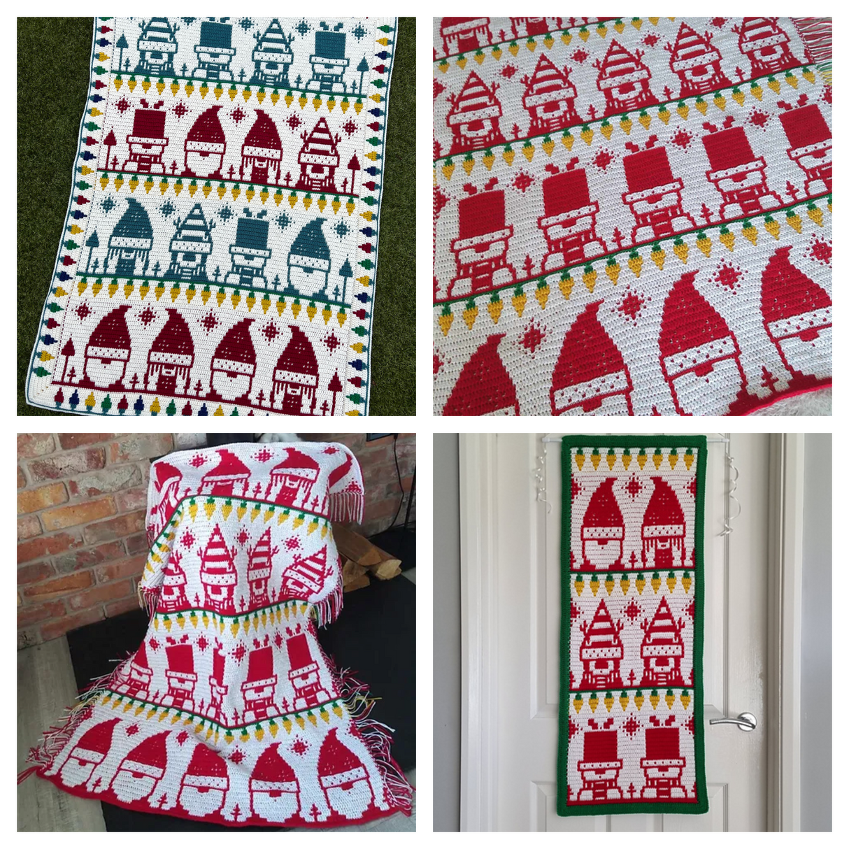 Gonk's Holiday Mosaic Blanket by Rosina Plane - Yarn Pack