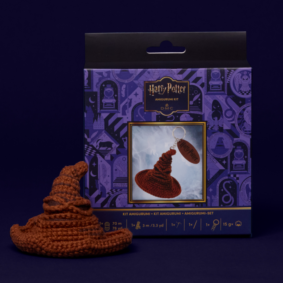DMC Harry Potter - Sorting Hat Amigurumi Keyring Kit