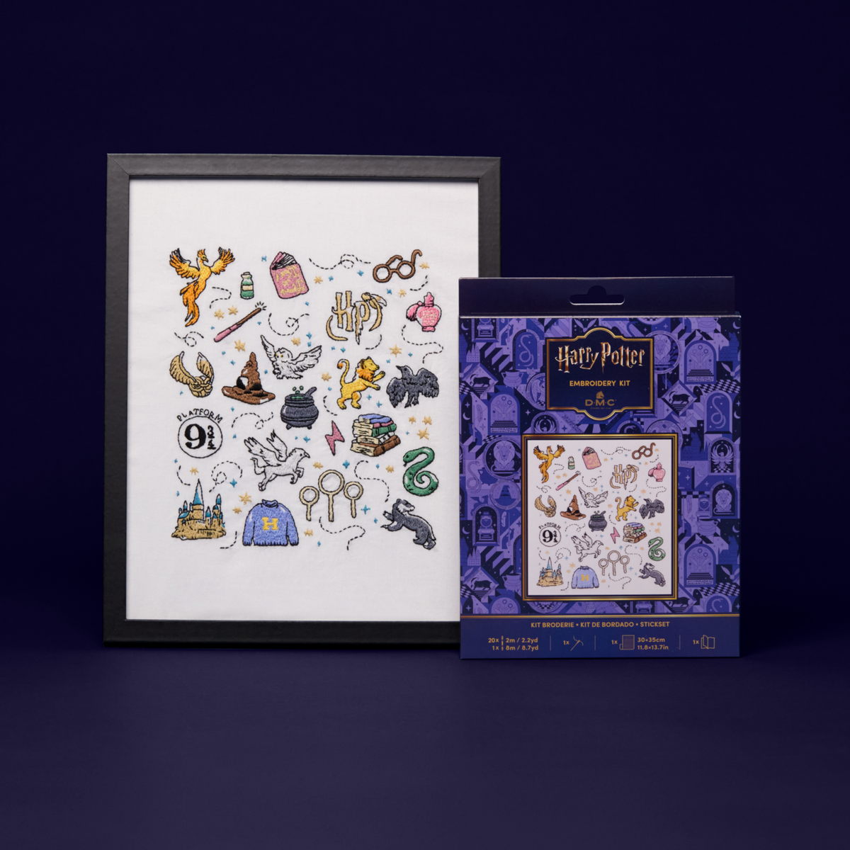 DMC Harry Potter - Harry Potter Symbols Embroidery Kit