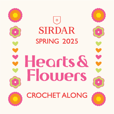 Sirdar Hearts and Flowers Spring Blanket 2025 - Crochet Along (CAL)