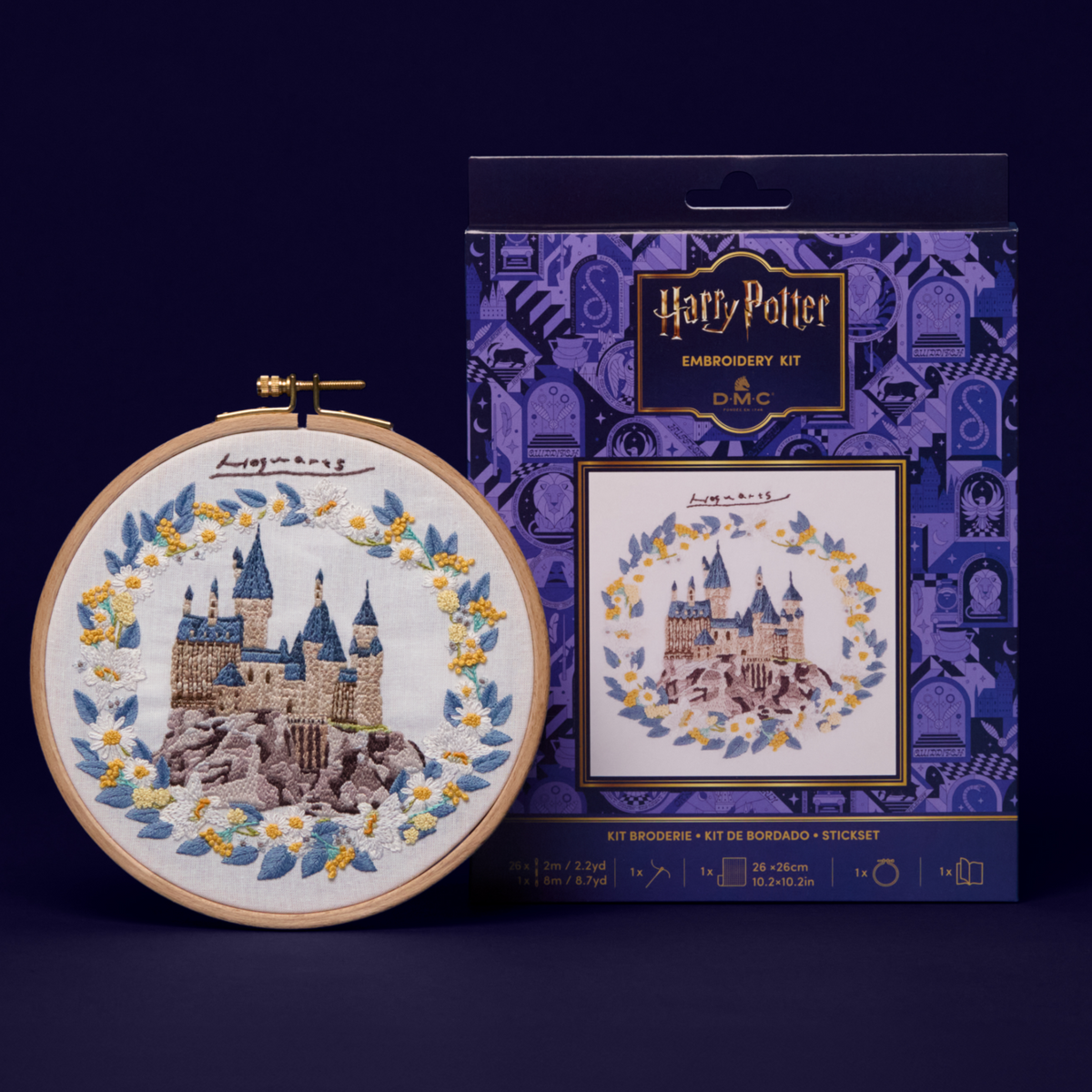 DMC Harry Potter - Hogwarts Castle Embroidery Kit