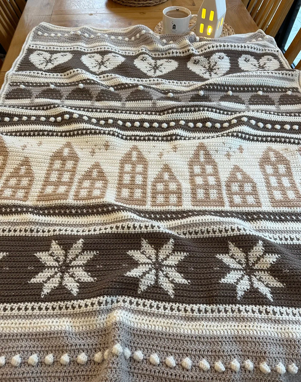 Cosy Winter Wishes Blanket MadebyAnita - Yarn Pack