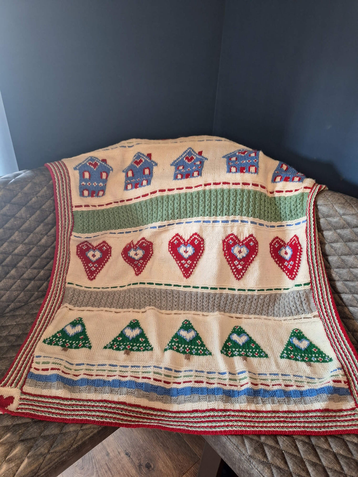 Woolcraft New Fashion DK Scandi Folk Blanket Pattern WC3006