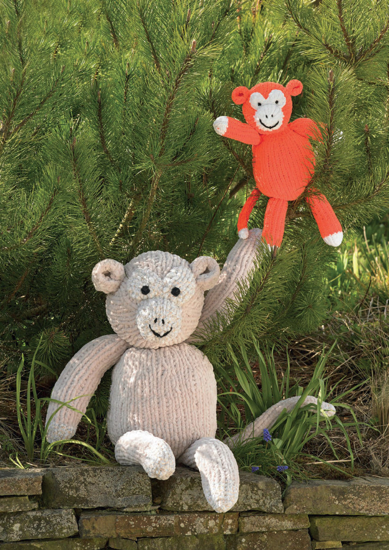James C. Brett Huggable Super Chunky Monkey Toy Pattern JB1009