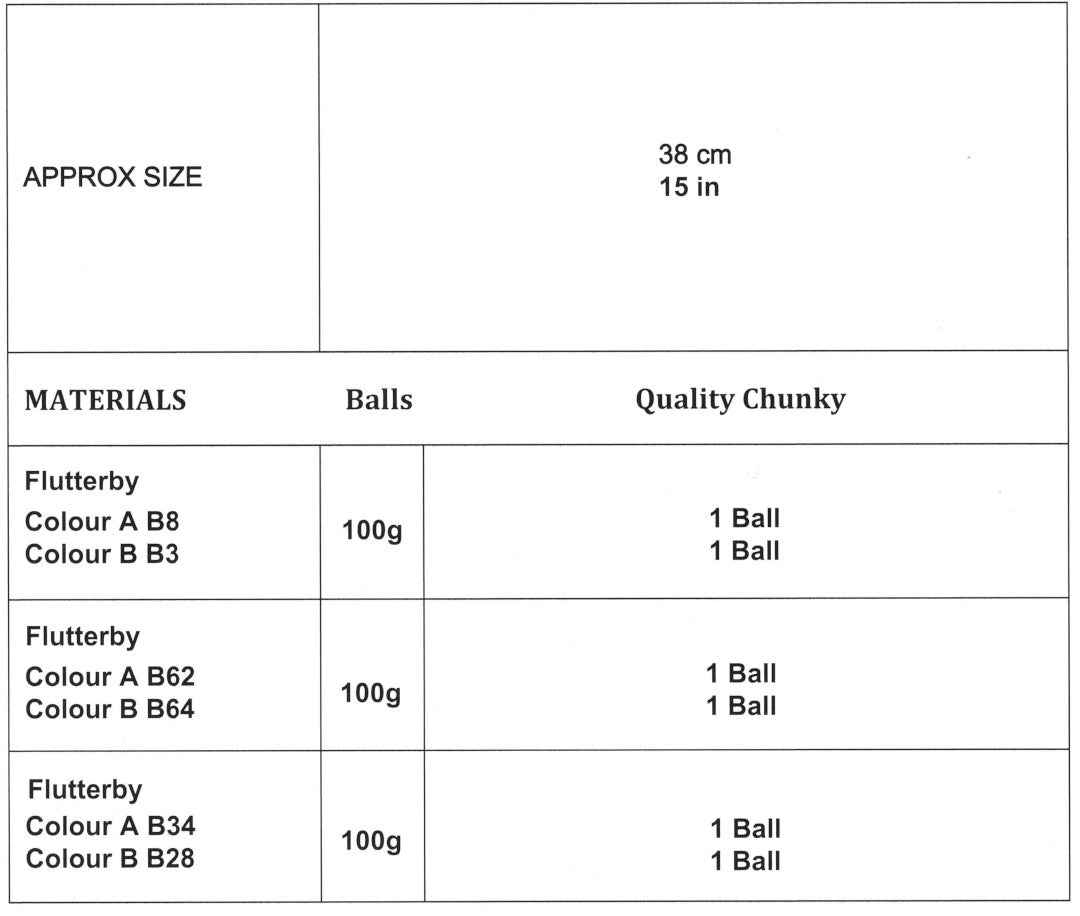 James C. Brett Flutterby Chunky Dog Toy Pattern JB1010