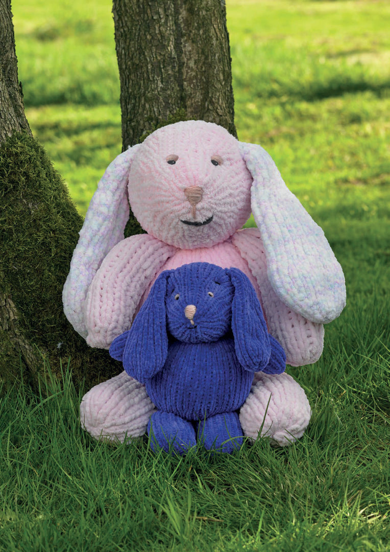 James C. Brett Flutterby Chunky & Huggable Super Chunky Bunny Toy Pattern JB1011