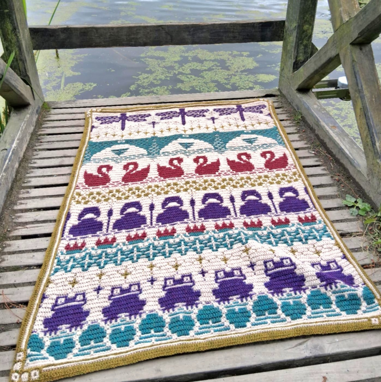 Waterside Blanket by Rosina Plane 2025 - Crochet Along