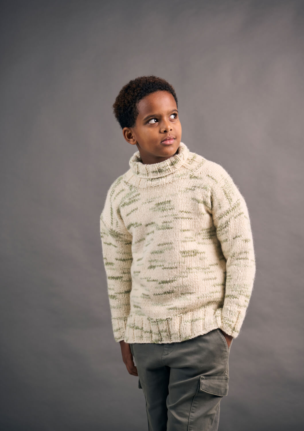 Rowan Mode Colourmix Aran Mini Jupiter Jumper Pattern By Quail Studio MIP114