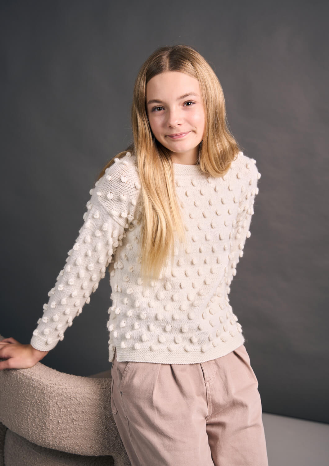 Rowan Mode Alpaca Wool DK Mini Pompom Jumper Pattern By Quail Studio MIP119
