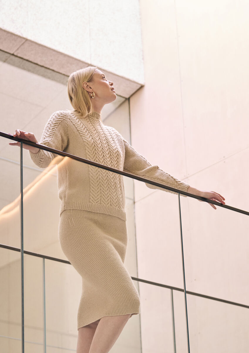 Rowan Mode Holme & Sandringham Sweater and Skirt Pattern by Quail Studio