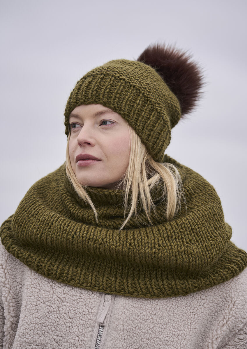 Rowan Mode Salle & Highoak Snood and Hat Pattern by Quail Studio