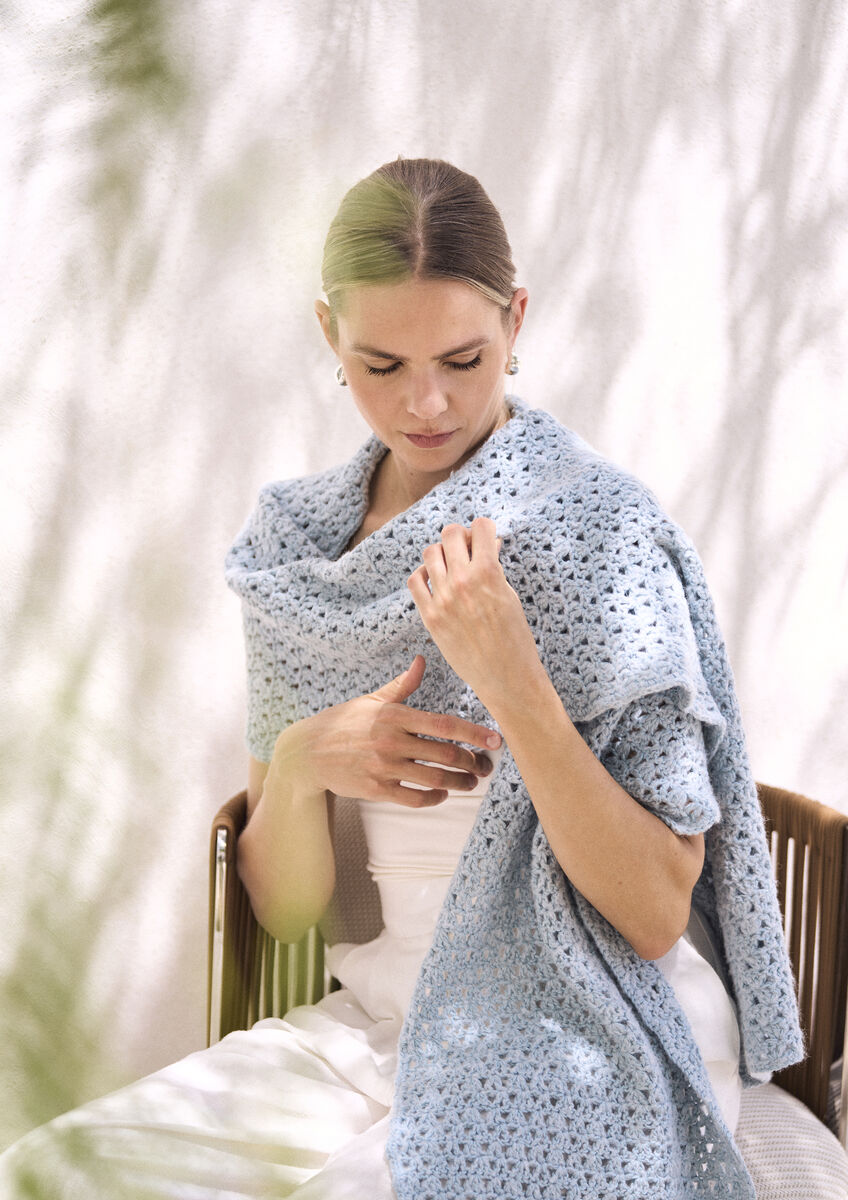 Rowan Mode Annelise Crochet Scarf Pattern by Quail Studio