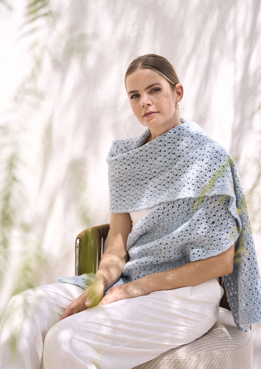 Rowan Mode Annelise Crochet Scarf Pattern by Quail Studio