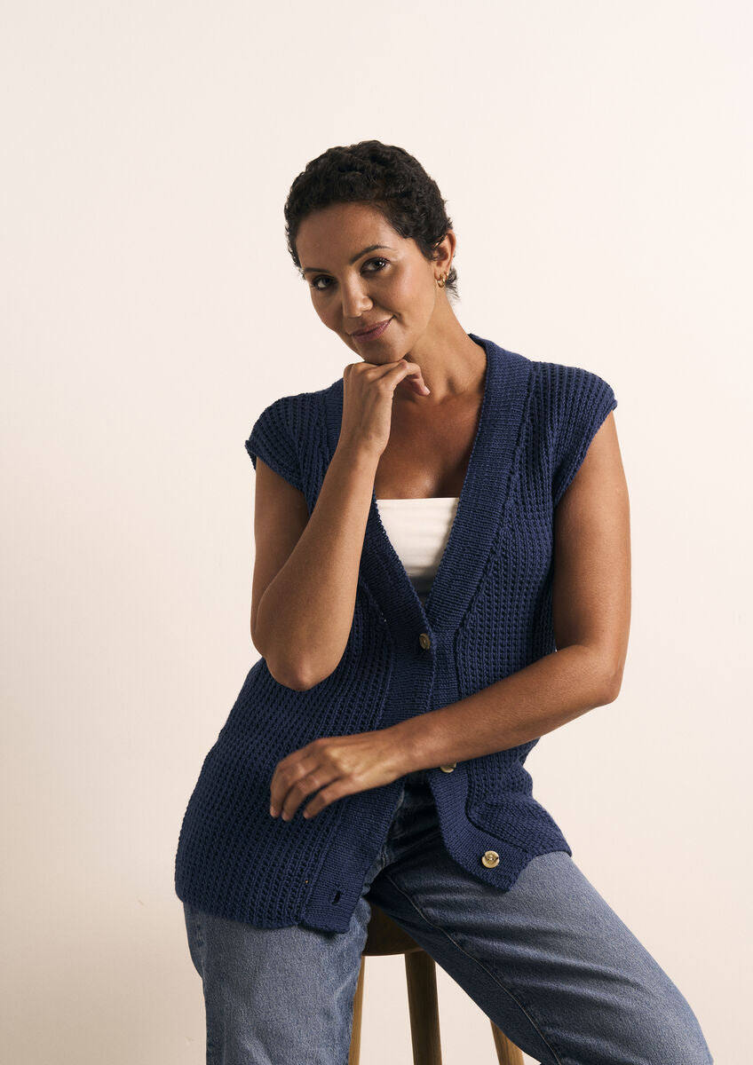 Rowan Mode Lisbet Cardigan Pattern by Quail Studio