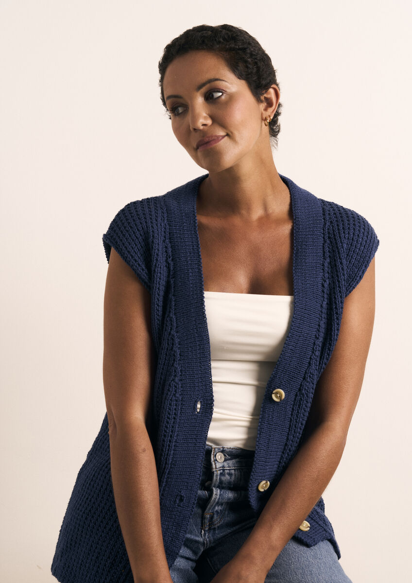 Rowan Mode Lisbet Cardigan Pattern by Quail Studio