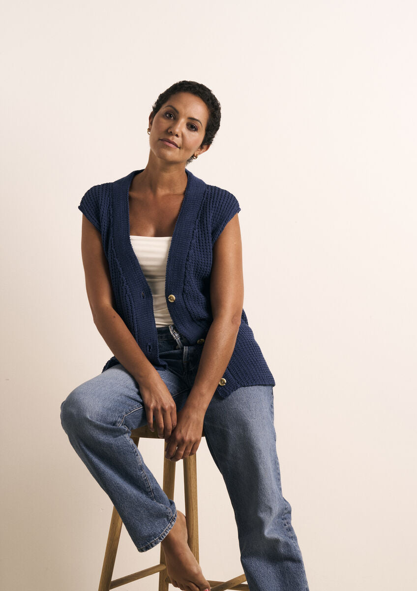 Rowan Mode Lisbet Cardigan Pattern by Quail Studio