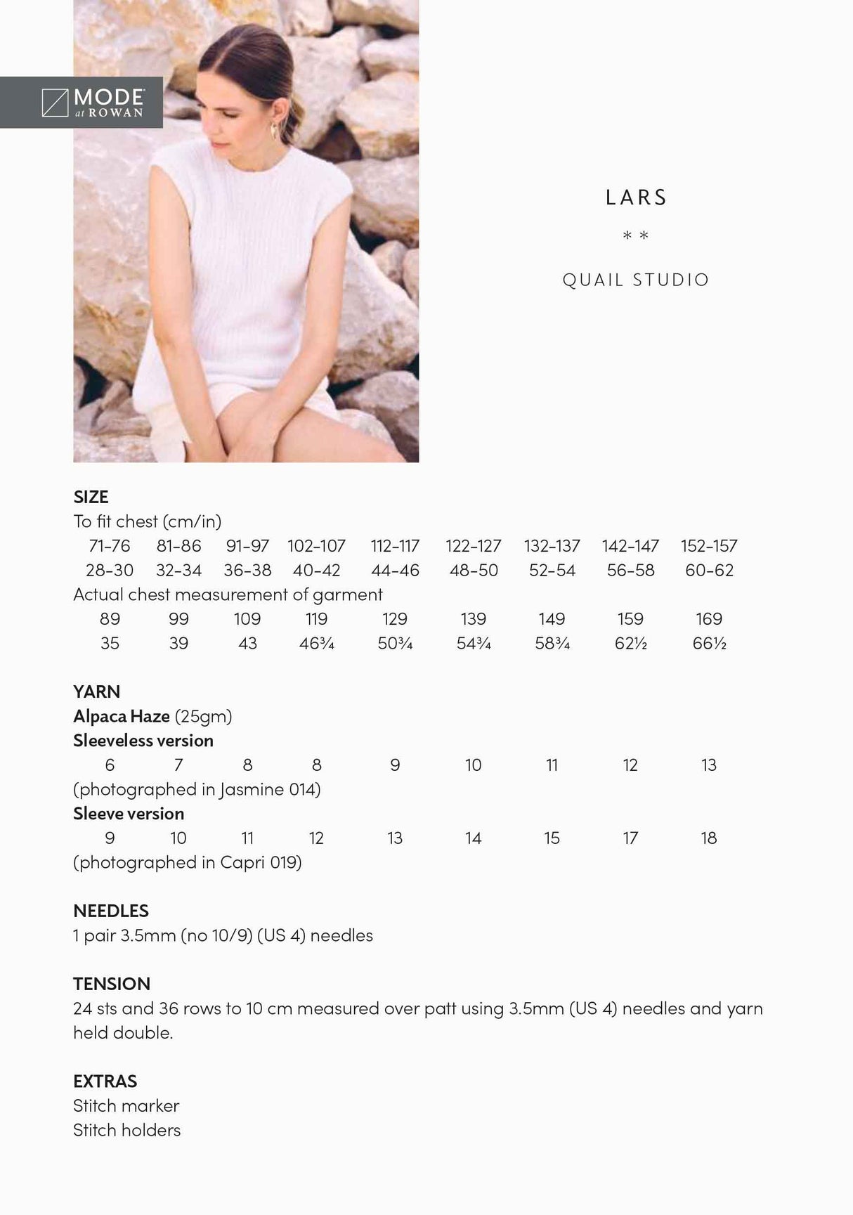 Rowan Mode Lars Jumper Pattern by Quail Studio