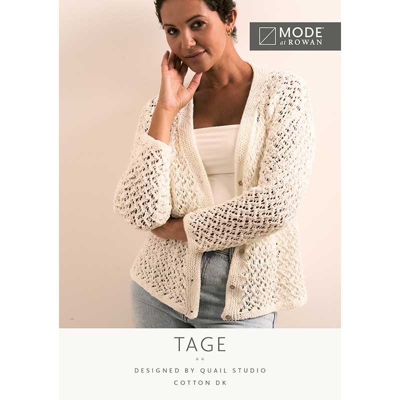 Rowan Mode Tage Cardigan Pattern by Quail Studio