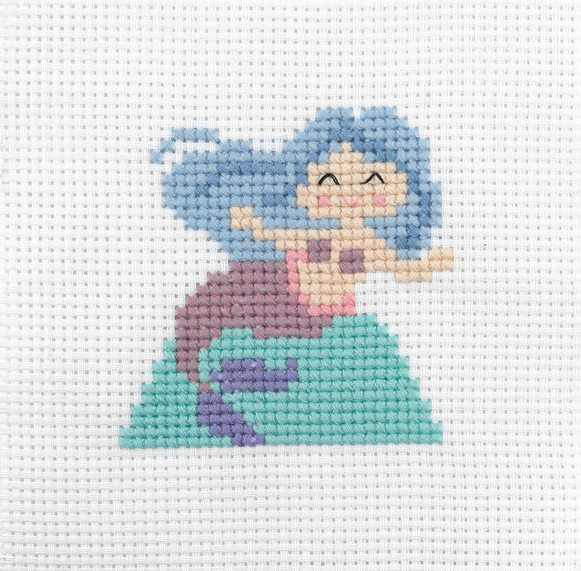 Anchor Mini My First Counted Cross Stitch Kit - Mermaid