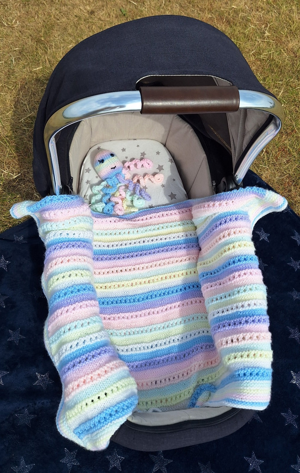 Woolcraft Babycare DK Rainbow Blanket & Octopus Comforter Pattern WC3004