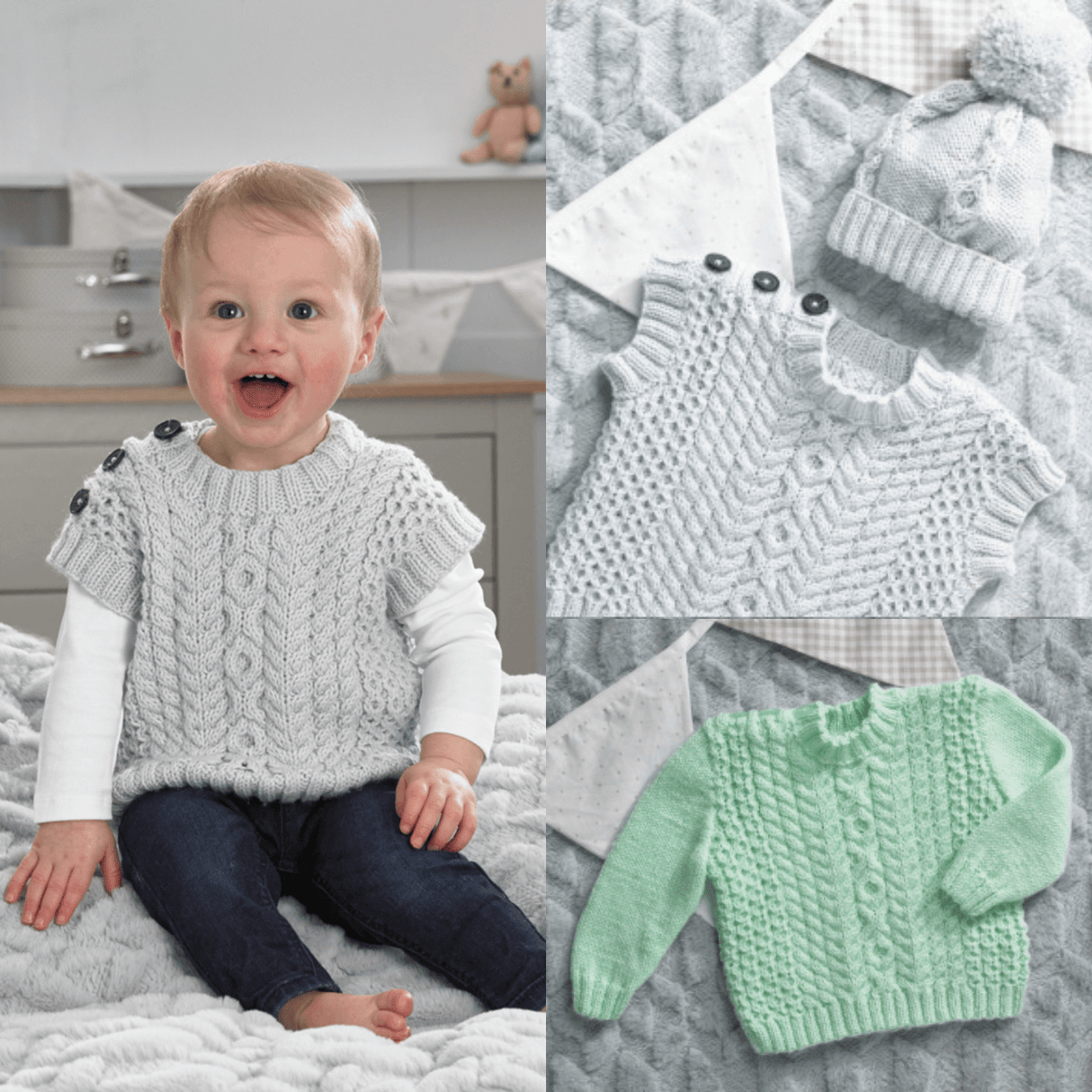 Wendy Peter Pan DK Sweater, Slipover & Hat Pattern PP003