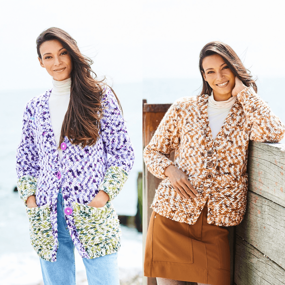 Stylecraft Colour Code XL Cardigans Pattern 10032