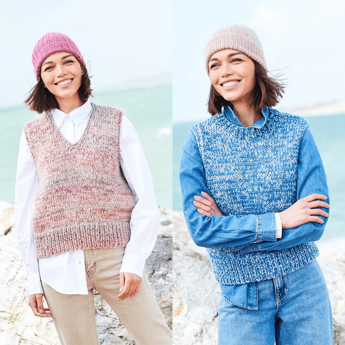 Stylecraft Grace & Impressions Aran Tank Tops Pattern 10087