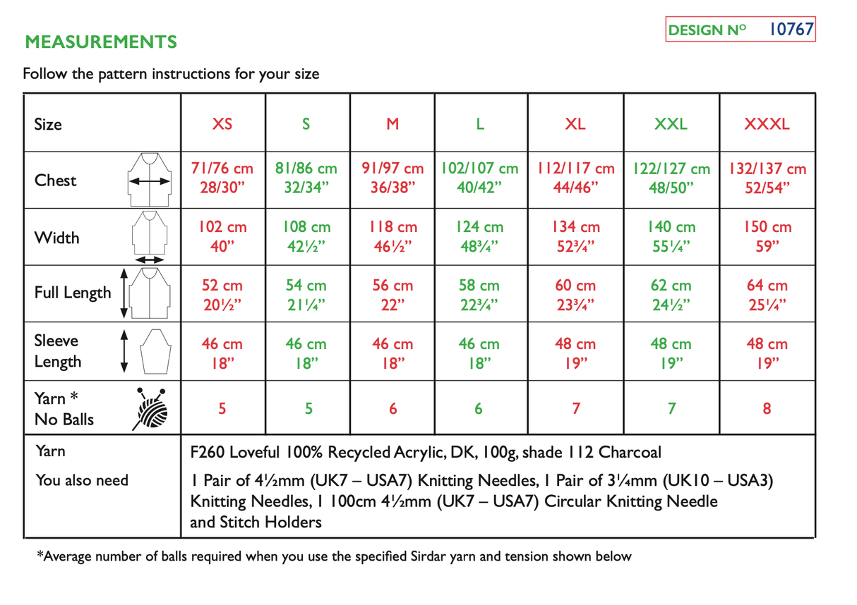 Sirdar Loveful DK Windchill Roll Neck Sweater Pattern 10767