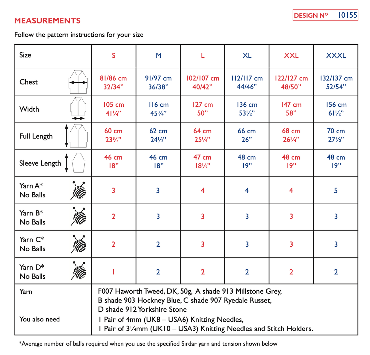 Sirdar Haworth Tweed DK Jumper Pattern 10155
