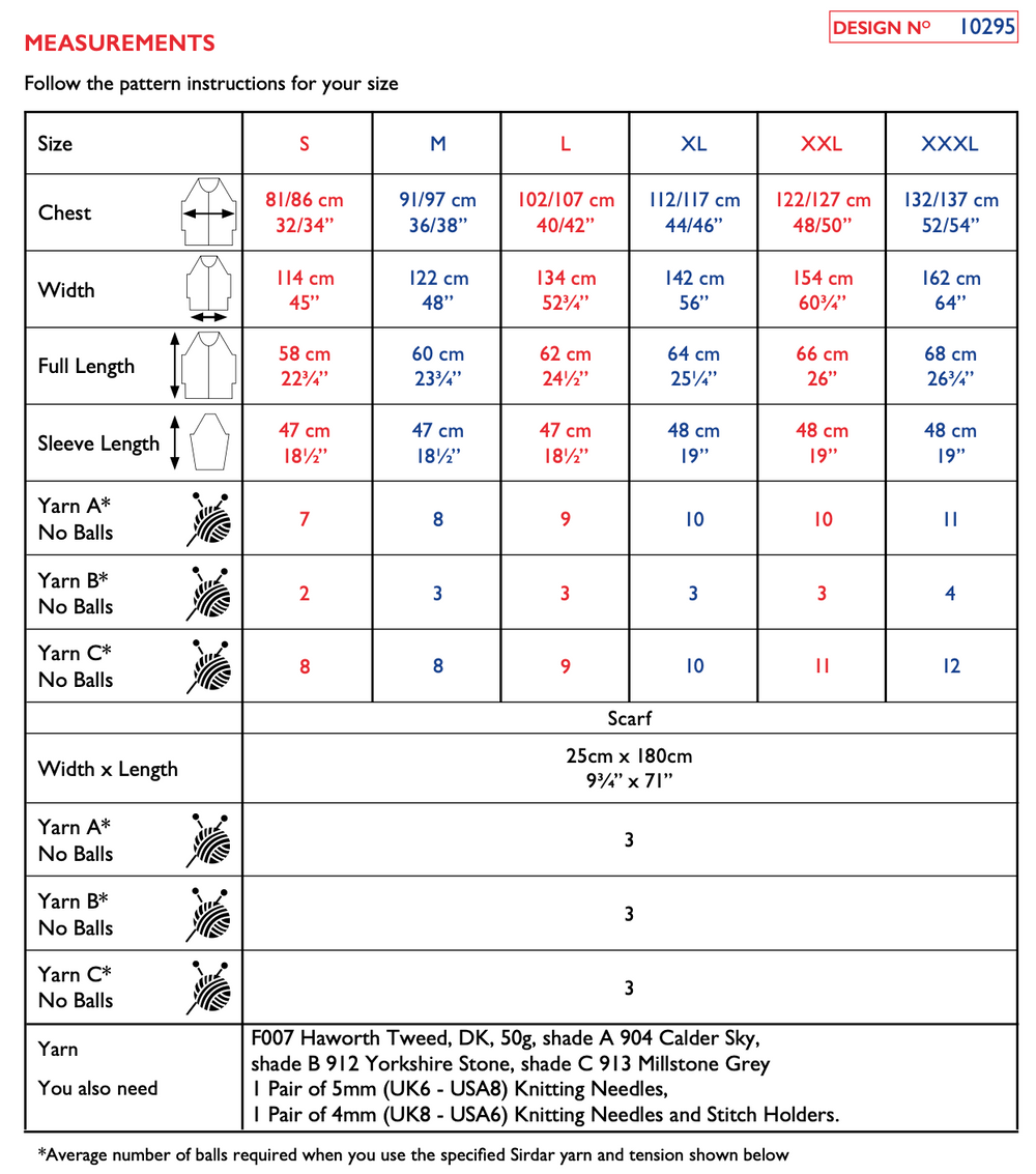 Sirdar Haworth Tweed DK Sweater & Scarf Pattern 10295