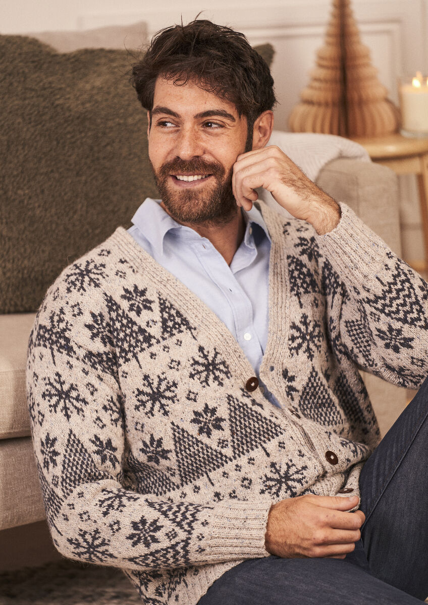 Rowan Felted Tweed DK Pine Forest Unisex Cardigan by Martin Storey