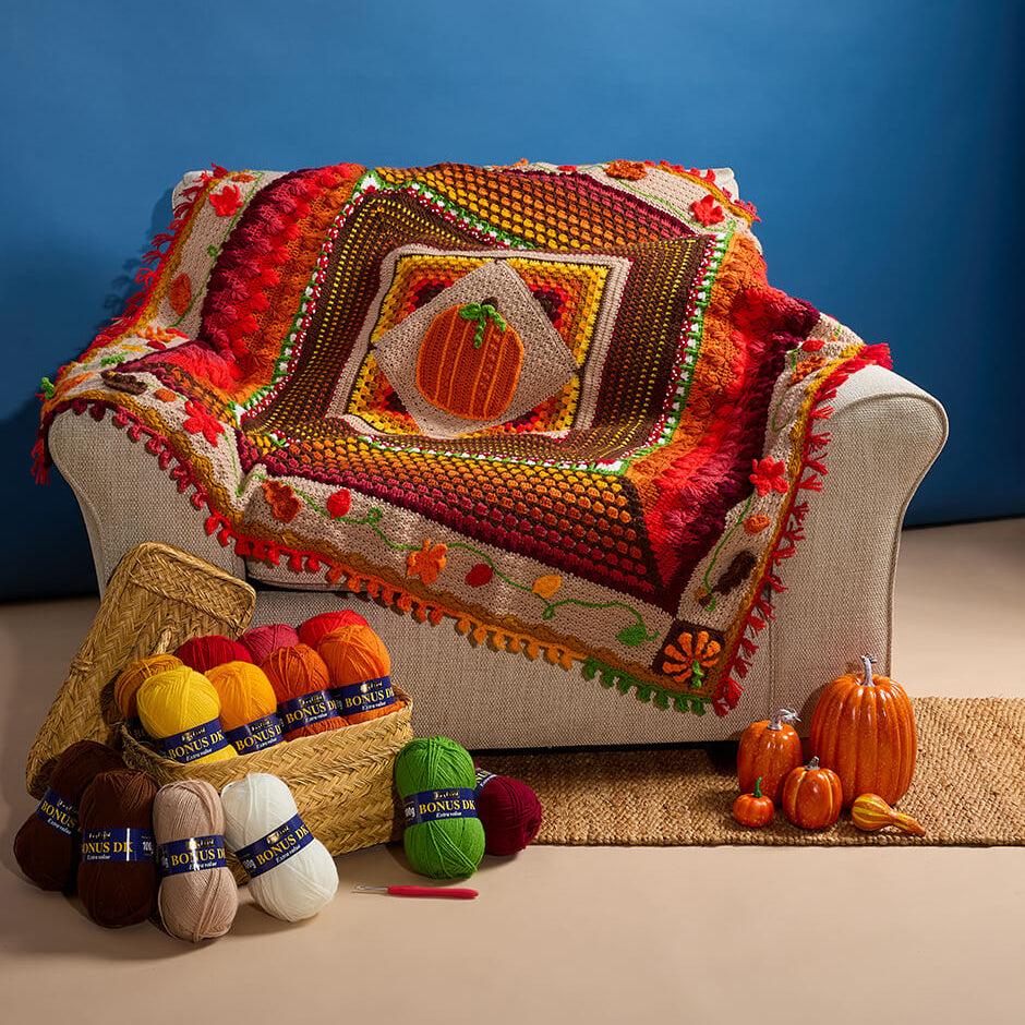 Sirdar Pumpkin Spice Blanket 2026 - Crochet Along (CAL)