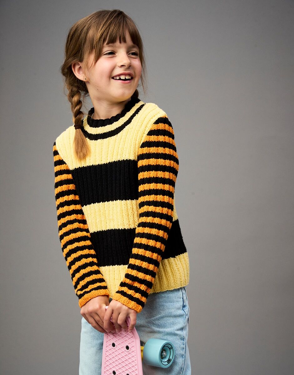 Sirdar Snuggly Replay DK Kick Flip Sweater Pattern 2625