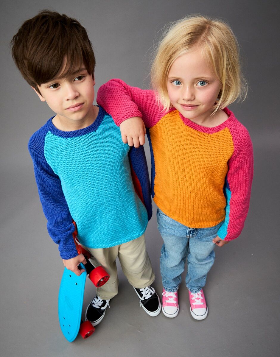 Sirdar Snuggly Replay DK Short Board Sweater Pattern 2628