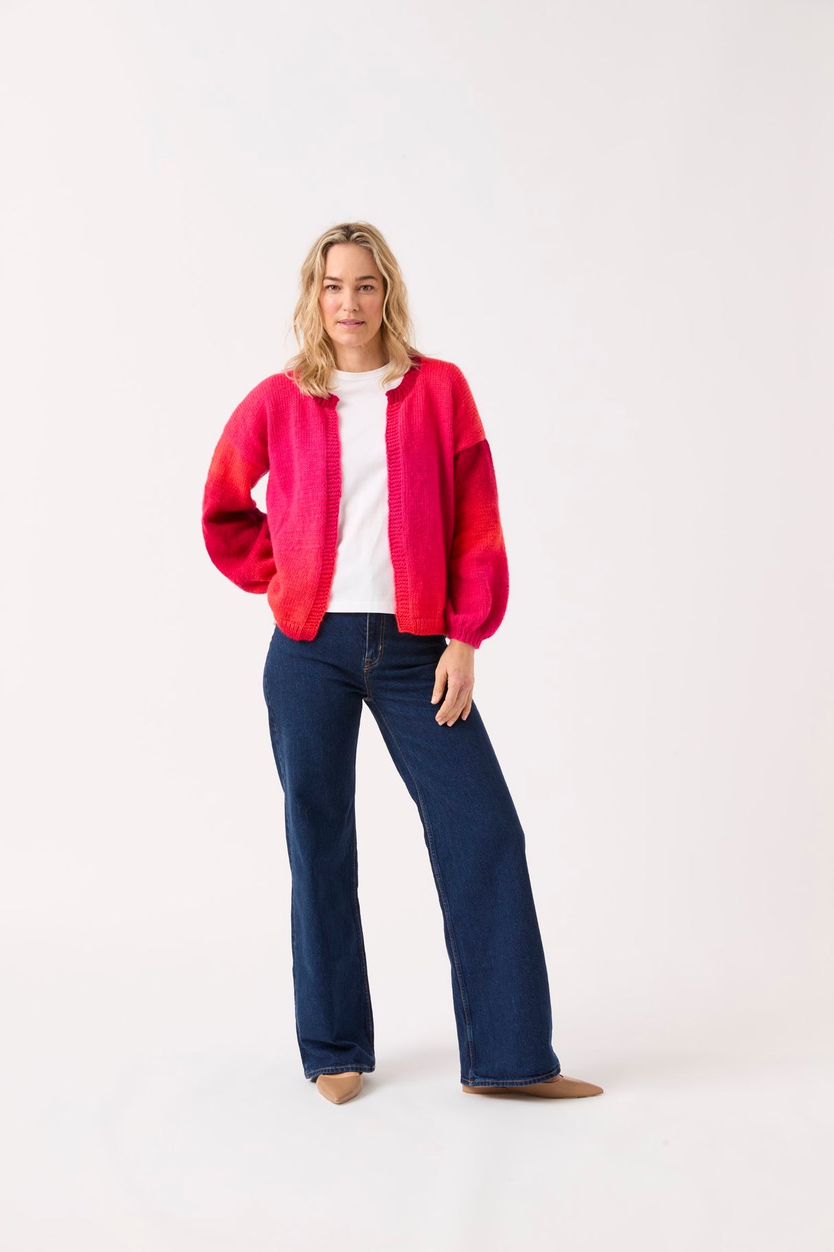 Sirdar Jewelspun Ombre Aran Event Edge-to-Edge Cardigan Pattern 10839