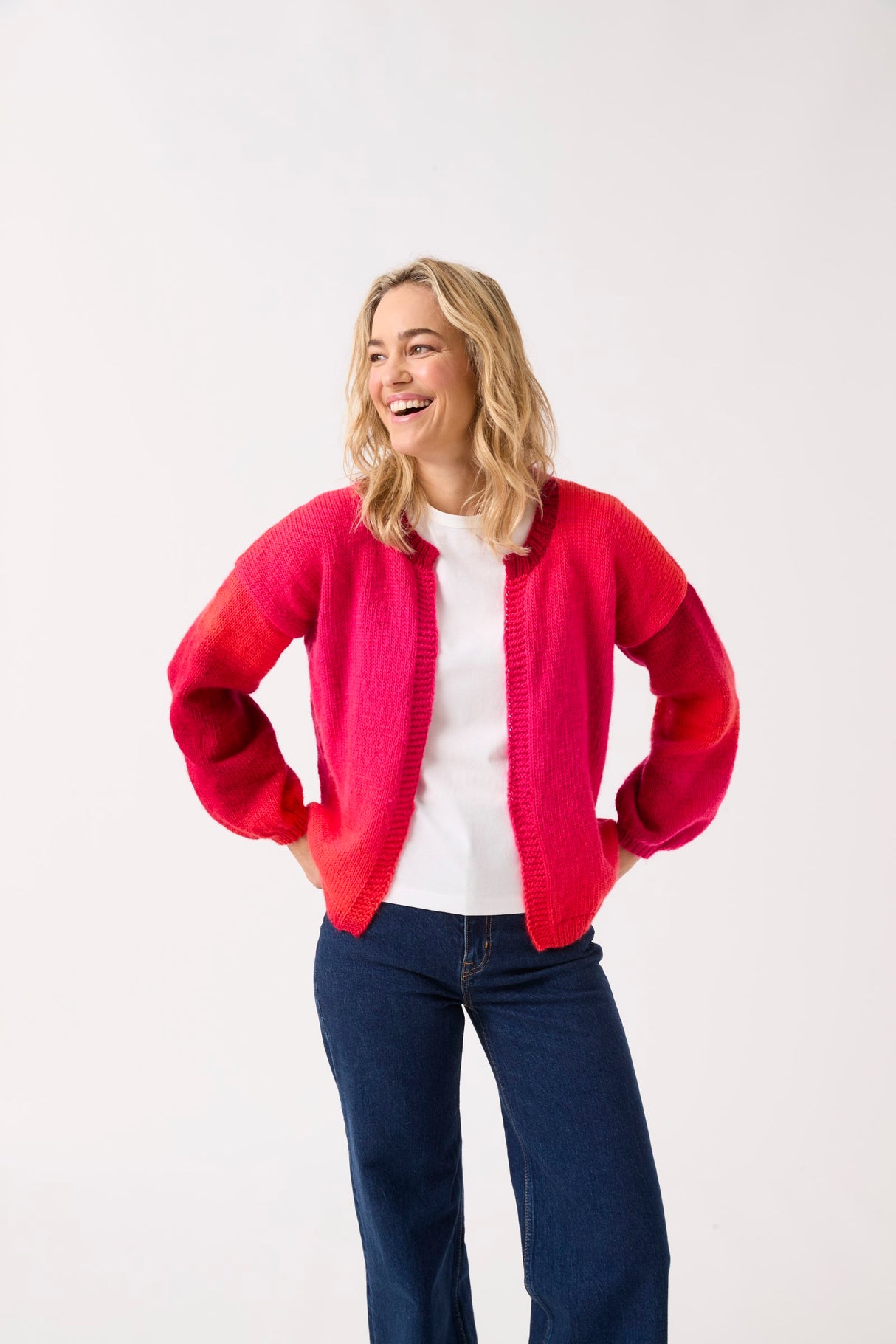 Sirdar Jewelspun Ombre Aran Event Edge-to-Edge Cardigan Pattern 10839