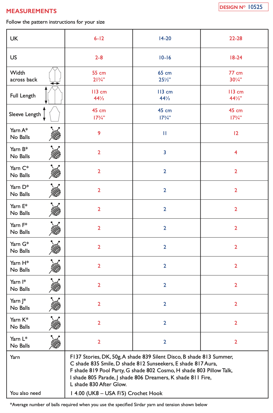 Sirdar Stories DK Cardigan Pattern 10525