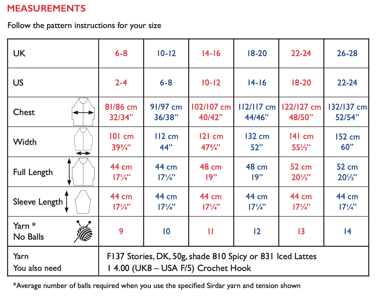 Sirdar Stories DK Sweater Pattern 10524