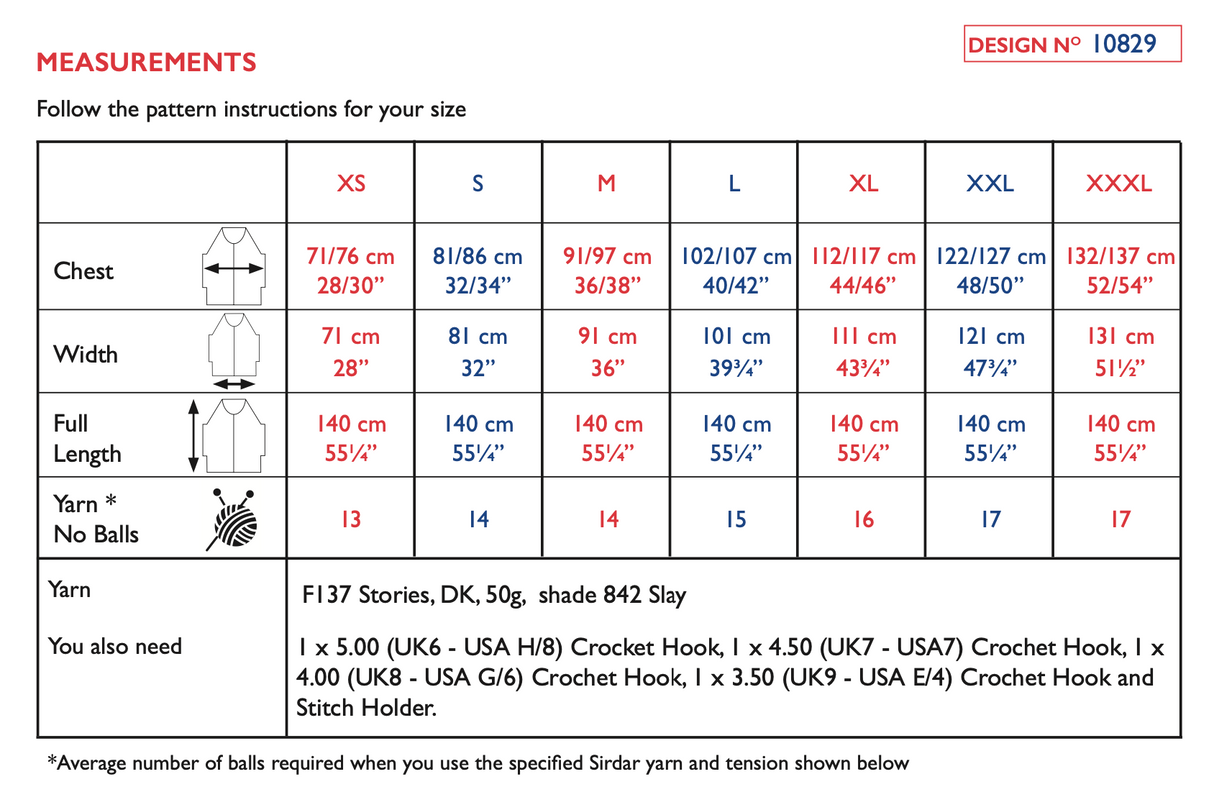 Sirdar Stories DK Slinky Sundown Maxi Dress Pattern 10829