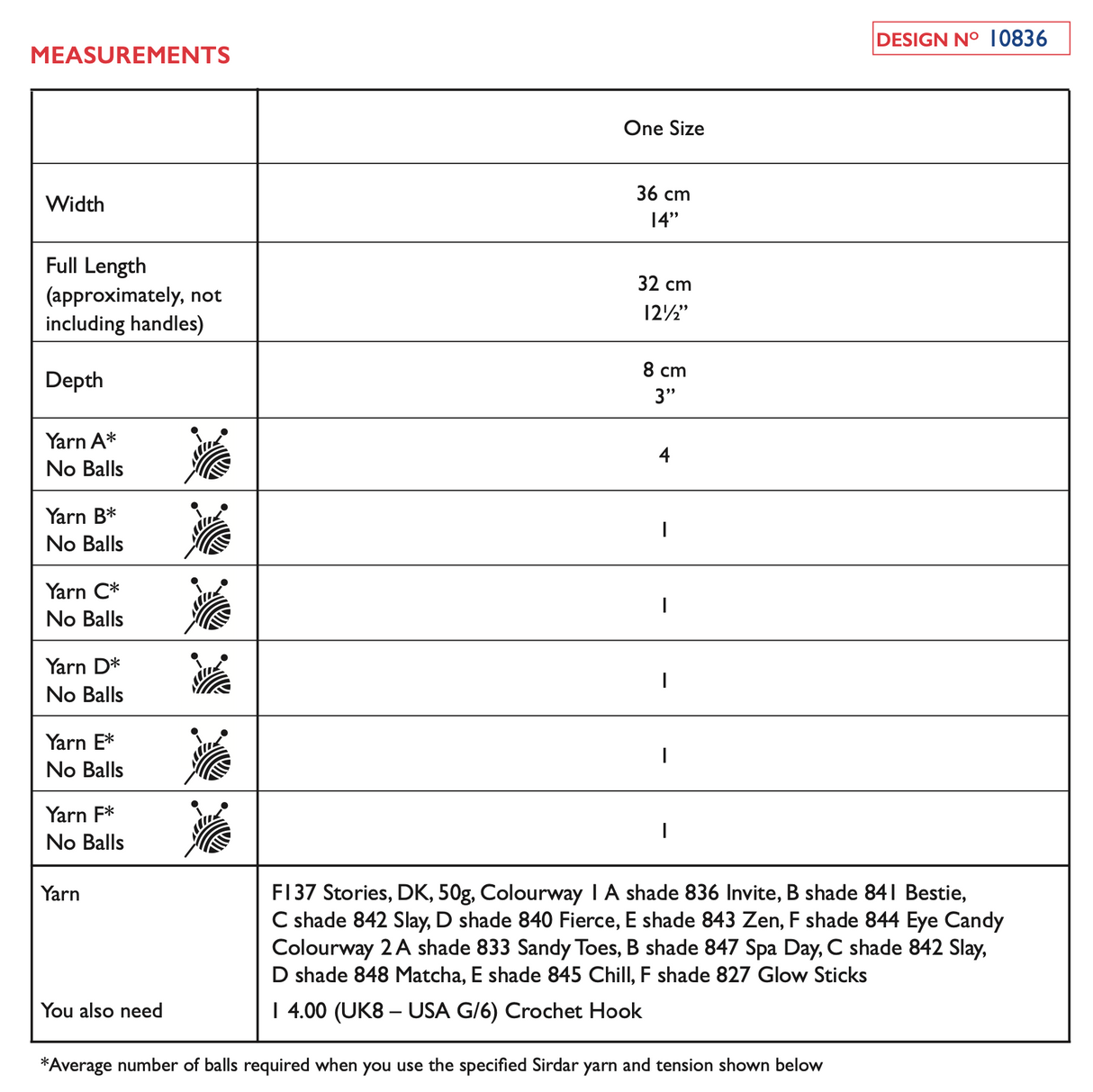 Sirdar Stories DK All’s Square In Love And Totes Pattern 10836