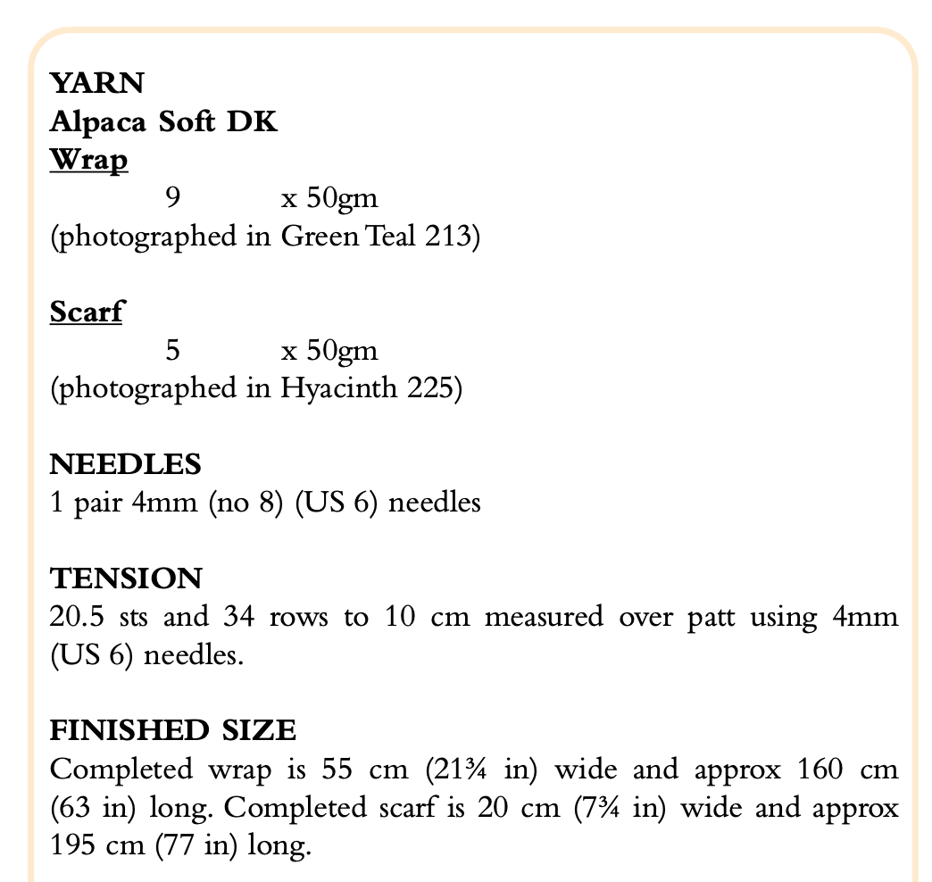 Rowan Alpaca Soft DK Moorgate Scarf Pattern By Georgia Farrell