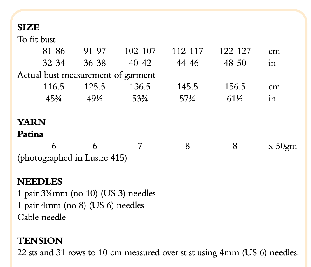 Rowan Patina DK Glamour Cardigan Pattern By Martin Storey