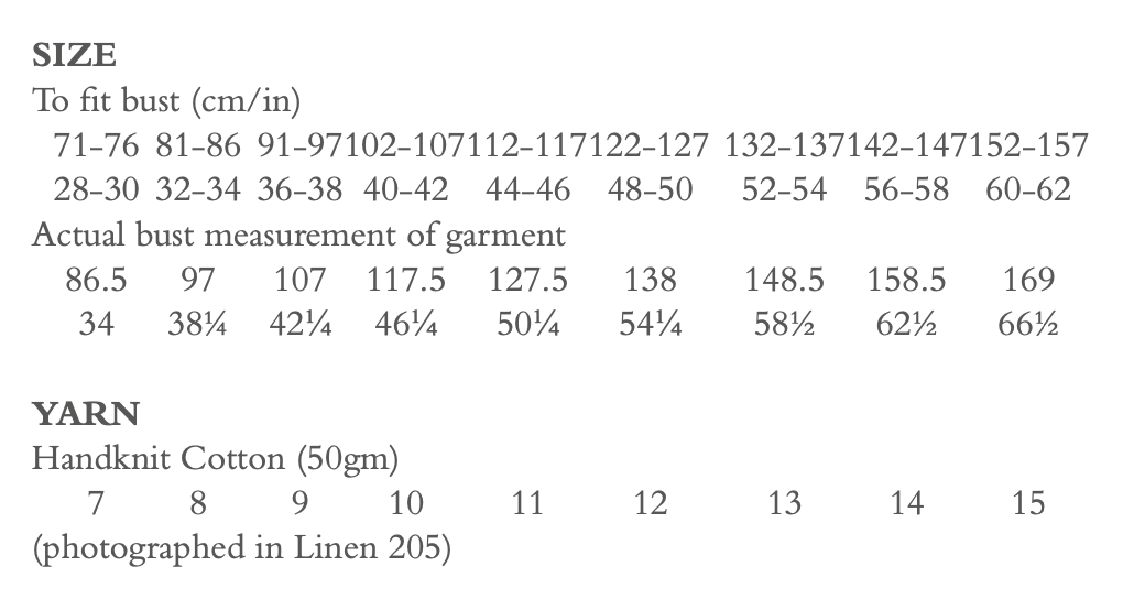 Rowan Handknit Cotton Louna Top Crochet Pattern